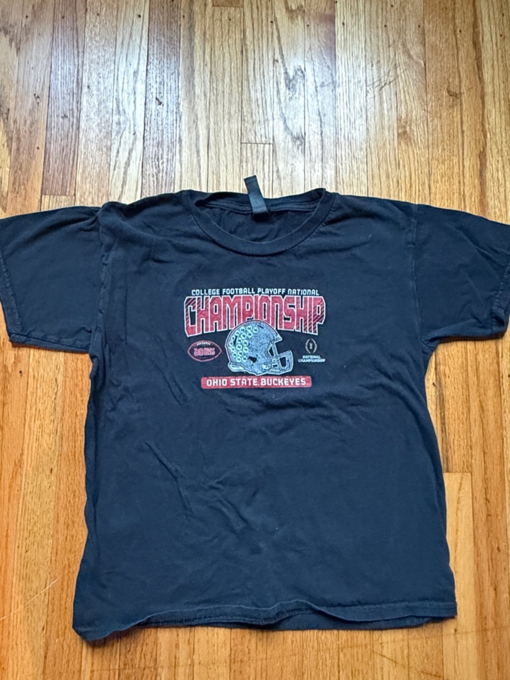 Ohio State Buckeyes Black 2025 Championship Graphic Tee Youth